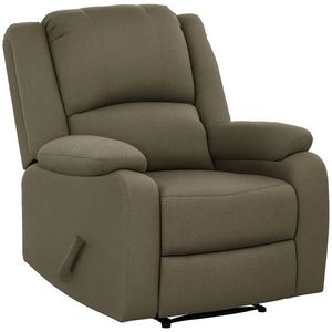 HOMCOM Fotoliu de relaxare, funcție de întindere și suport de picioare, reglabil, până la 150 kg, cadru din oțel, 90 x 96 x 98 cm, Maro | Aosom Romania imagine