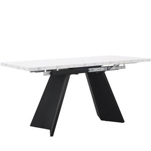 Masă de luat extensibilă, Alb+Negru | Aosom Romania imagine