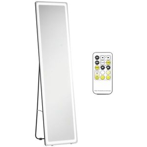 HOMCOM Măgic pe suport sau pe perete intensitate și culoare reglabile cu telecomandă 40 x 37 x 157, 5H cm argintiu | Aosom Romania imagine