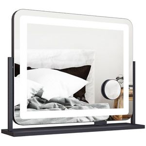 HOMCOM Muior Lumina LED intensitate 3 moduri de iluminare, marire 10X, port de incarcare USB, atingere tactila 62, 5 x 52 cm | Aosom Romania imagine