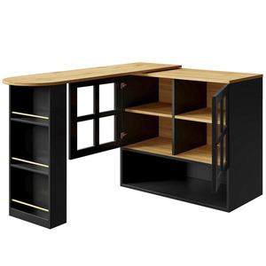 Bar rotativ 360°, Negru | Aosom Romania imagine