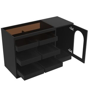 Comodă modernă cu sertare, Negru | Aosom Romania imagine