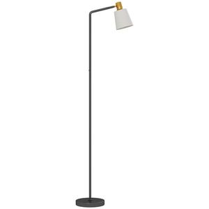 HOMCOM Lampă de podea LED cu cap rotativ la 350°, Reglare a temperaturii culorii 3000K/4000K/6500K, Negru | Aosom Romania imagine