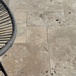 Travertin Classic Cross Cut French Pattern Set Antichizat Nechituit Economy, 1.2 cm imagine