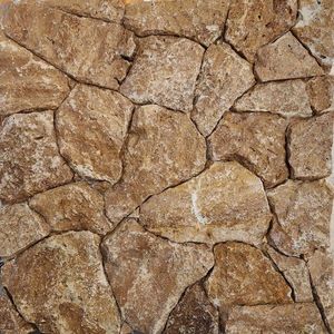 Travertin Poligonal Rock Face Noce imagine