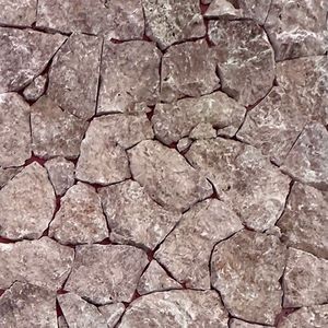 Travertin Poligonal Rock Face Opium Red imagine
