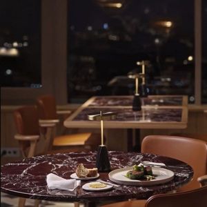 Blat Masa Rotund Ø900mm x 20mm Marmura Cherry Levanto Polisat – Atelier HoReCa imagine