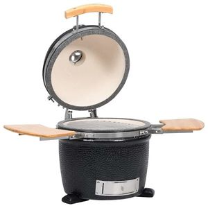 Kamado Grătar cu afumătoare din ceramică 33 cm imagine