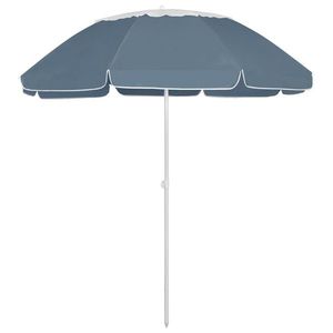 vidaXL Umbrelă de soare de plajă, albastru, 300 cm imagine