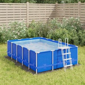 vidaXL Acoperire geotextil piscină, gri deschis, 300x220 cm, poliester imagine