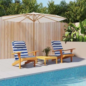 vidaXL Perne scaun adirondack, 2 buc., dungi, albastru&alb, oxford imagine