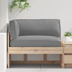 vidaXL Set de perne pentru palet 3 pcs Gri Tafeta Oxford imagine