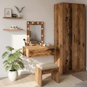 vidaXL Masă de Machiaj cu sertar Maro 60 x 40 x 70 cm Lemn compozit imagine