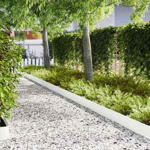 vidaXL Margine pentru gazon 20 pcs Alb 100 x 0.05 x 20 cm imagine