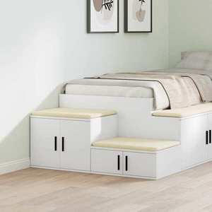 vidaXL Dulap de depozitare Alb 103 x 41 x 40 cm Lemn compozit imagine