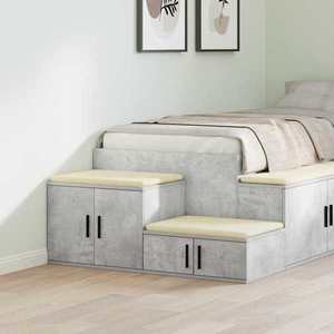 vidaXL Dulap de depozitare Gri beton 103 x 41 x 40 cm Lemn compozit imagine