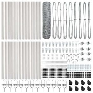 vidaXL Îngrădire cu stâlpi Argintiu 0.8 x 100 m otel acoperit cu PVC imagine