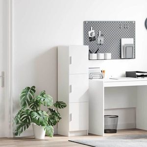 vidaXL Highboard Alb 31.5 x 32 x 124 cm Lemn compozit imagine