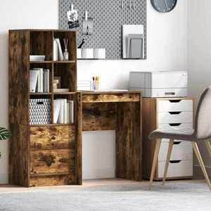 vidaXL Birou Stejar fumuriu 60 x 40 x 76 cm imagine