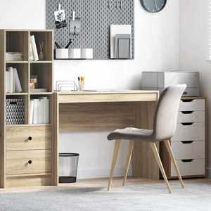 vidaXL Birou Stejar Sonoma 100 x 40 x 76 cm imagine