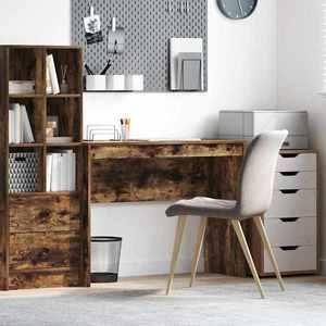 vidaXL Birou Stejar fumuriu 100 x 40 x 76 cm imagine