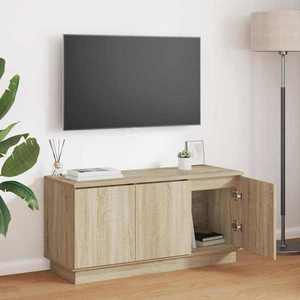 vidaXL Cabinet TV Stejar Sonoma 100 x 38 x 49 cm Lemn compozit imagine