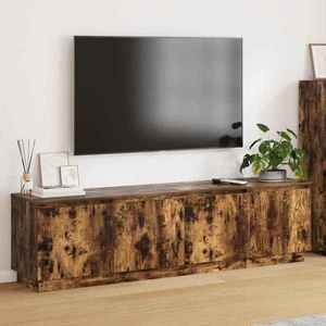 vidaXL Cabinet TV Stejar fumuriu 180 x 38 x 49 cm Lemn compozit imagine