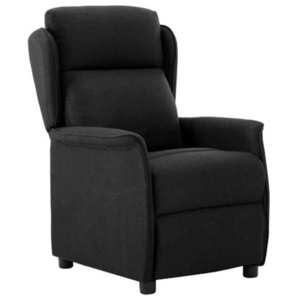 vidaXL Fotoliu recliner Negru 67.5 x 93.5 x 101.5 cm țesătură imagine