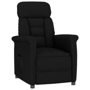 vidaXL Scaun Recliner Negru Negru 70.5 x 96.5 x 95 cm imagine