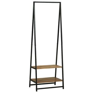 vidaXL Suport pentru Hârtie cu raft Negru 60 x 45 x 180 cm imagine