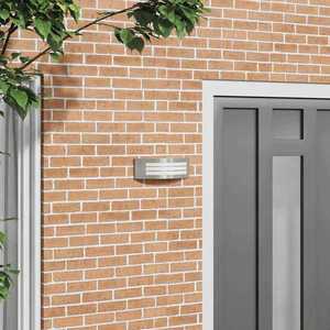 vidaXL Lumină de perete pentru exterior Argintiu 32 x 10 x 10 cm imagine