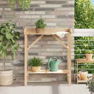 vidaXL Suporturi pentru plante Maro 75 x 40 x 90 cm Lemn de pin solid imagine