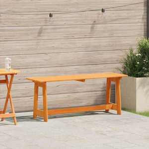 vidaXL Bancă de exterior Maro 119 x 35 x 47cm Lemn masiv de pin imagine