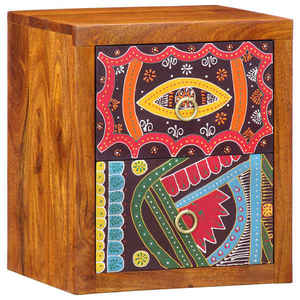 vidaXL Dulap de noapte Maro 35 x 30 x 40 cm lemn masiv de acacia imagine