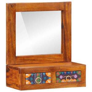 vidaXL Dulap de perete Maro 40 x 20 x 50 cm Lemn masiv de acacia imagine