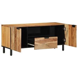 vidaXL Unități TV cu sertar Lemn Solid de Acacia 105 x 33, 5 x 46 cm imagine