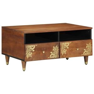 vidaXL Masă de cafea maro miere 80 x 54 x 40 cm Lemn de mango solid imagine