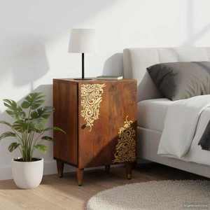 vidaXL Dulap de Baie Maro miere 38 x 33 x 58 cm Lemn de mango solid imagine