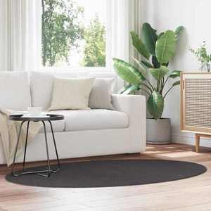 vidaXL Covor HUARTE Antracit 120 x 170 cm Poliester imagine