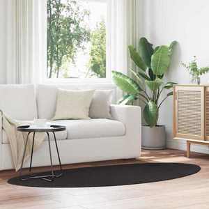 vidaXL Covor HUARTE Negru 100 x 200 cm Poliester imagine