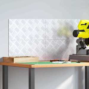 vidaXL Plăci cu tablouri 4 pcs Argintiu 40 x 20 cm Aluminiu imagine