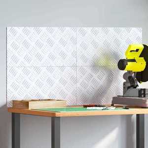 vidaXL Plăci cu tablouri 4 pcs Argintiu 50 x 25 cm Aluminiu imagine