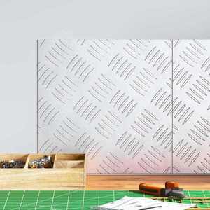 vidaXL Plăci cu tablouri 2 pcs Argintiu 30 x 30 cm Aluminiu imagine