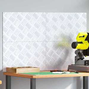 vidaXL Plăci cu tablouri 4 pcs Argintiu 50 x 30 cm Aluminiu imagine