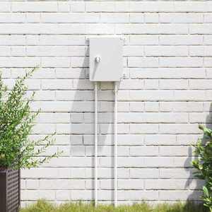 vidaXL Cabinet de Control Gri 18 x 13 x 24 cm Plastic ABS imagine