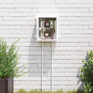 vidaXL Cabinet de Control Gri 30 x 16.5 x 35 cm Plastic ABS imagine