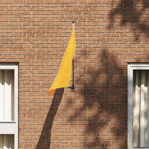 vidaXL Suport pentru stâlp de steag Negru 10.5 x 7.5 cm Oțel imagine