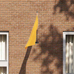 vidaXL Suport pentru stâlp de steag Negru 13 x 6 cm Oțel imagine