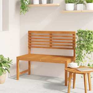 vidaXL Bancă de grădină Maro 100 x 50 x 91cm Lemn masiv de acacia imagine
