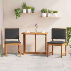 vidaXL Scaun pentru Grădină 2 pcs Maro 50 x 50 x 91cm imagine